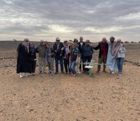 École nomade dans desert